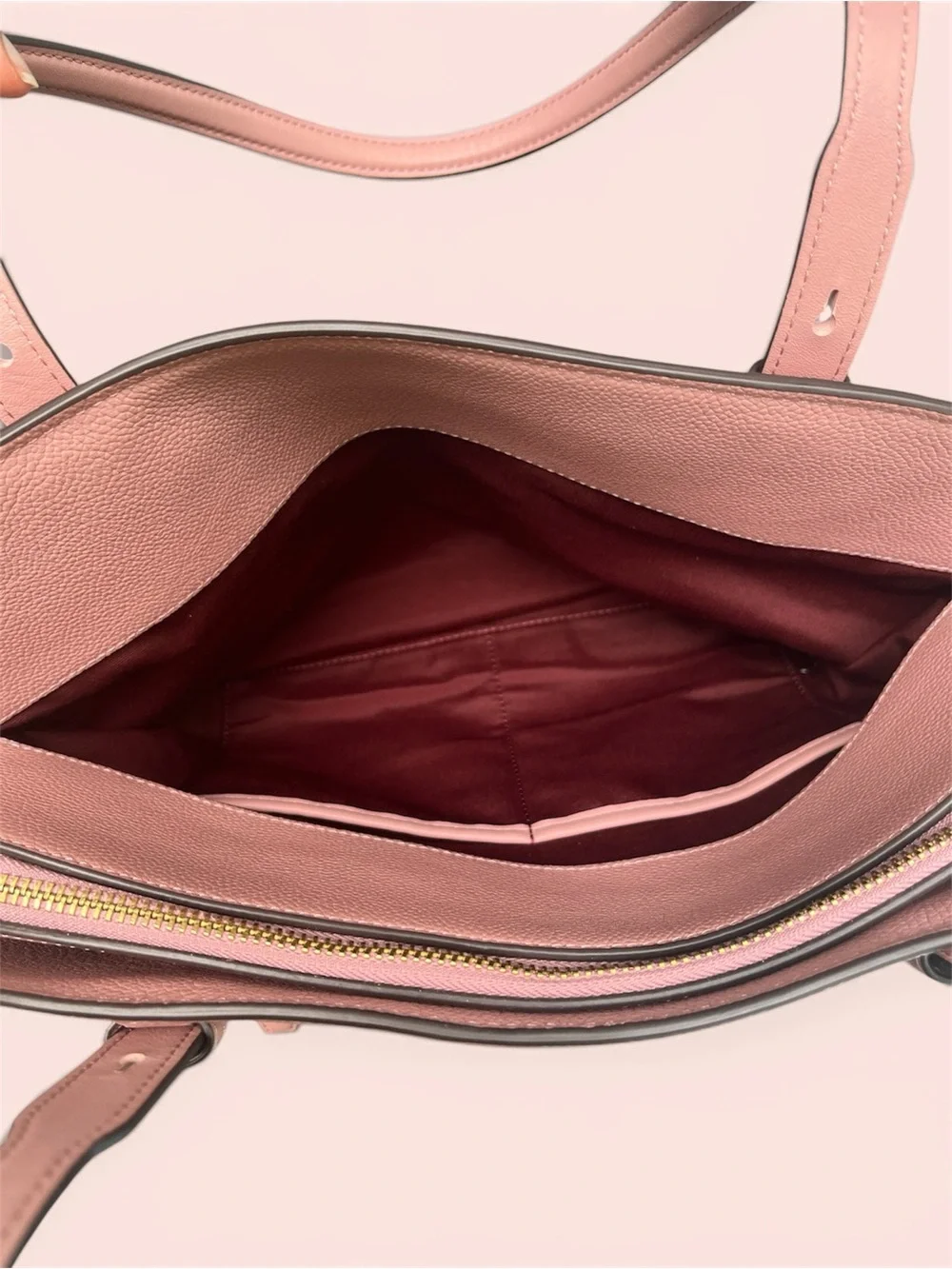 kate spade Blush Pink Pebbled Leather Shoulder Tote